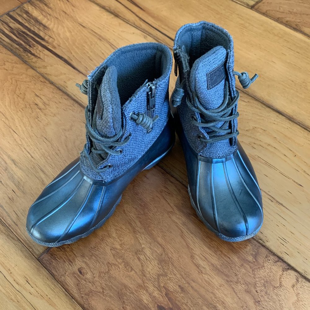 Silver Sperry Duck Boots